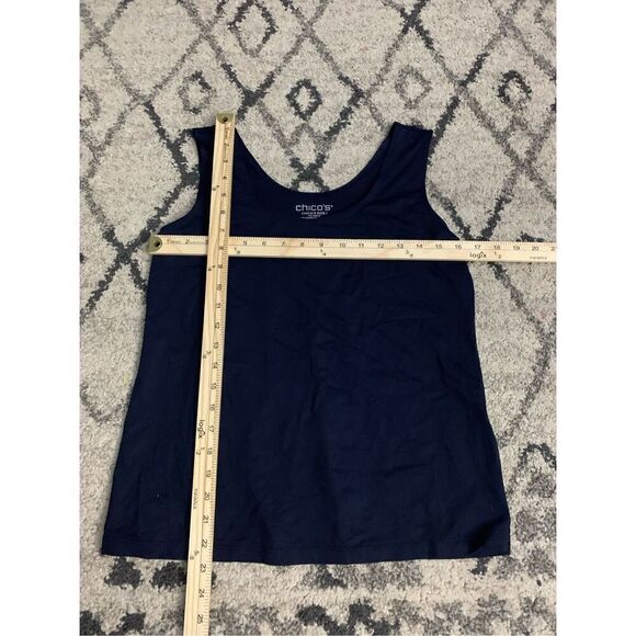 Beautiful soft and stretchy Chico's Sleveless Blouse SIZE 1 (medium ) Great Cond - Picture 6 of 6